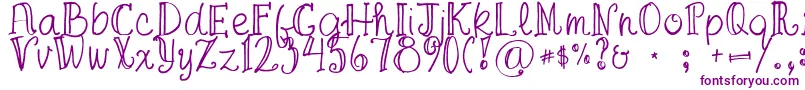 FgaprilTrial Font – Purple Fonts on White Background