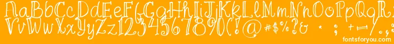 FgaprilTrial Font – White Fonts on Orange Background