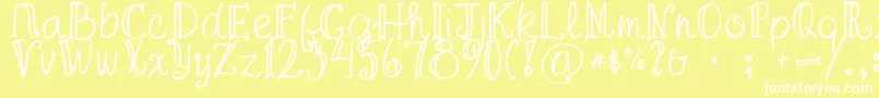 FgaprilTrial Font – White Fonts on Yellow Background