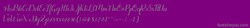 Ralilea Font – Gray Fonts on Purple Background