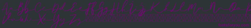 Ralisto Font – Purple Fonts on Black Background