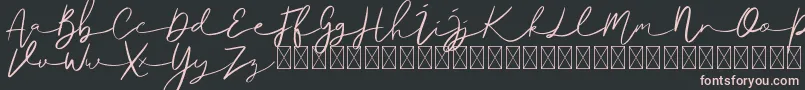 Ralisto Font – Pink Fonts on Black Background