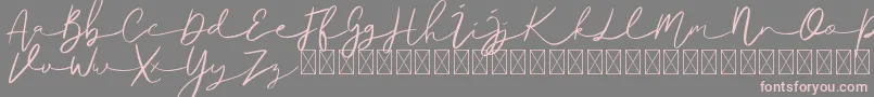 Ralisto Font – Pink Fonts on Gray Background