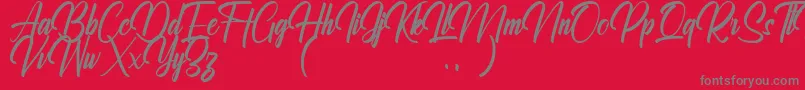 fuente Ralliankara Personal Use Only – Fuentes Grises Sobre Fondo Rojo