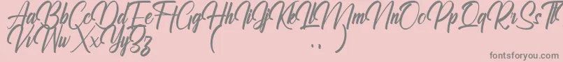 Ralliankara Personal Use Only Font – Gray Fonts on Pink Background