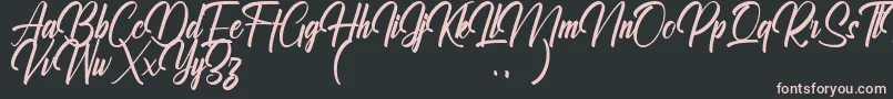 Ralliankara Personal Use Only Font – Pink Fonts on Black Background