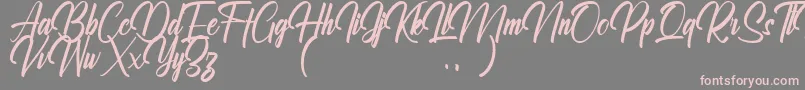 Ralliankara Personal Use Only Font – Pink Fonts on Gray Background