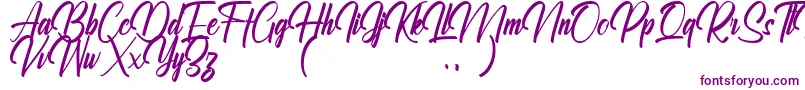 Ralliankara Personal Use Only Font – Purple Fonts on White Background