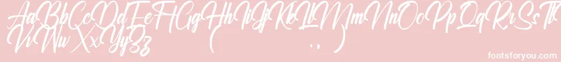 Ralliankara Personal Use Only Font – White Fonts on Pink Background