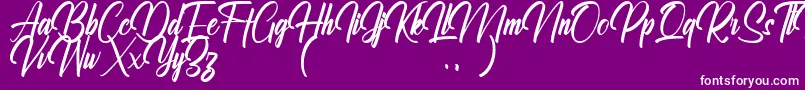 Ralliankara Personal Use Only Font – White Fonts on Purple Background