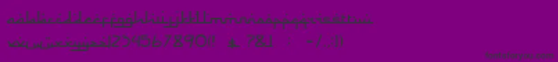 Czcionka Rama dan Karim – czarne czcionki na fioletowym tle