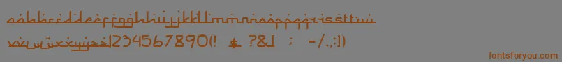 Lisätietoja Rama dan Karim-fontista Rama dan Karim-fontti – ruskeat fontit harmaalla taustalla