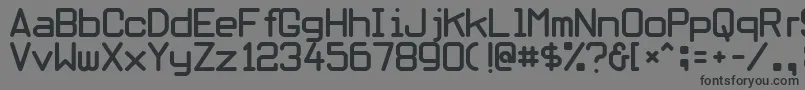 Obliviousfont Font – Black Fonts on Gray Background