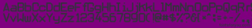 Weitere Informationen zur Obliviousfont-Schriftart Obliviousfont-Schriftart – Schwarze Schriften auf violettem Hintergrund