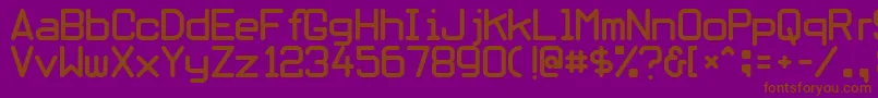 Weitere Informationen zur Obliviousfont-Schriftart Obliviousfont-Schriftart – Braune Schriften auf violettem Hintergrund