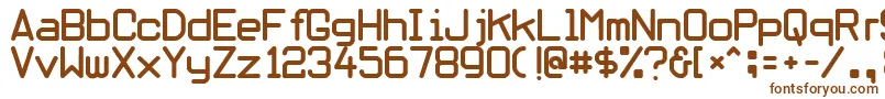 Шрифт Obliviousfont – коричневые шрифты на белом фоне