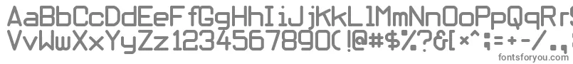 フォントObliviousfont – 灰色のフォント