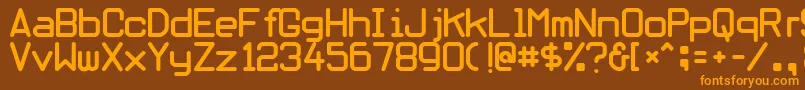 fuente Obliviousfont – Fuentes Naranjas Sobre Fondo Marrón