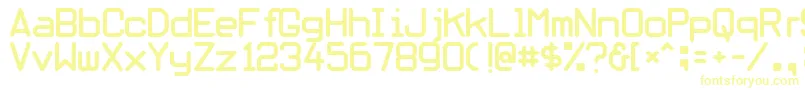 Шрифт Obliviousfont – жёлтые шрифты