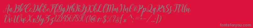 Ramadhan Kareem Font – Gray Fonts on Red Background