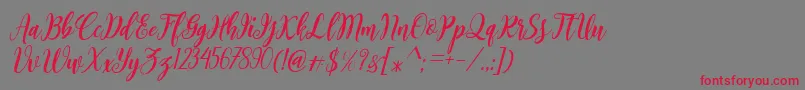 Ramadhan Kareem Font – Red Fonts on Gray Background