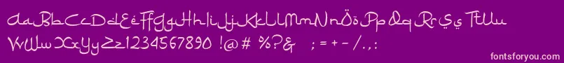 Ramadhan Karim Font – Pink Fonts on Purple Background