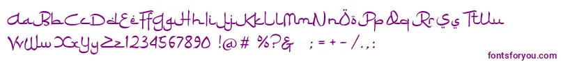 Ramadhan Karim Font – Purple Fonts on White Background