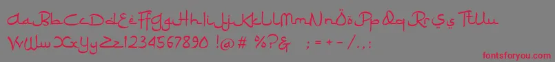 Ramadhan Karim Font – Red Fonts on Gray Background