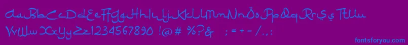 Ramadhan Karim Font – Blue Fonts on Purple Background