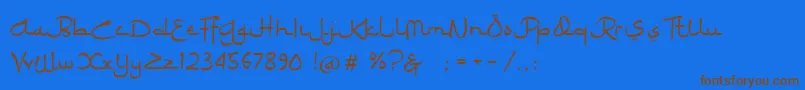 Ramadhan Karim Font – Brown Fonts on Blue Background