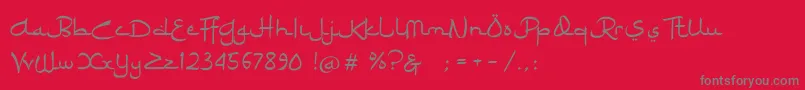 Ramadhan Karim-Schriftart – Graue Schriften auf rotem Hintergrund