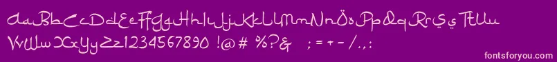 Шрифт Ramadhan Karim – розовые шрифты на фиолетовом фоне
