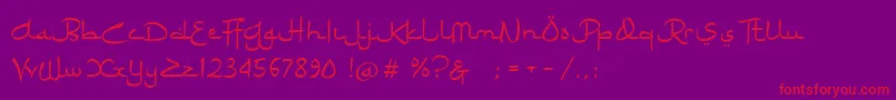 Ramadhan Karim Font – Red Fonts on Purple Background