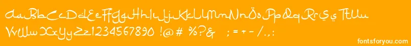 Ramadhan Karim Font – White Fonts on Orange Background