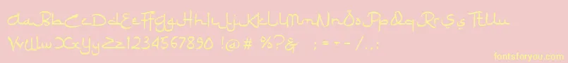 Ramadhan Karim Font – Yellow Fonts on Pink Background