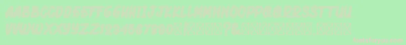 RamenNoodle Font – Pink Fonts on Green Background