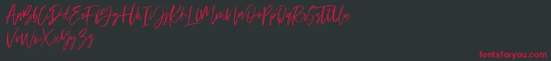 Ramland Font – Red Fonts on Black Background