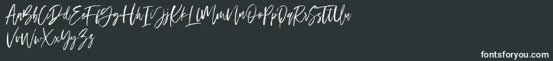 Ramland Font – White Fonts on Black Background