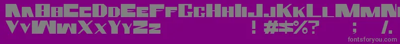 rammstein Font – Gray Fonts on Purple Background