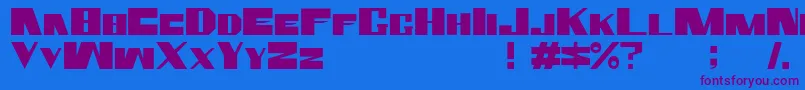 rammstein Font – Purple Fonts on Blue Background