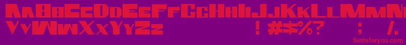 rammstein Font – Red Fonts on Purple Background