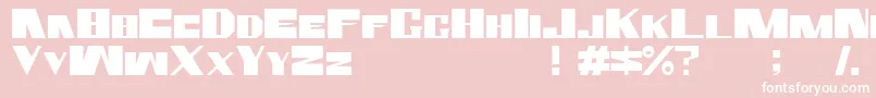 rammstein Font – White Fonts on Pink Background