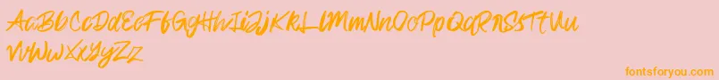En savoir plus sur la police Rampage Kid Police Rampage Kid – polices orange sur fond rose