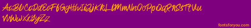 Подробнее о шрифте Rampage Kid Шрифт Rampage Kid – оранжевые шрифты на фиолетовом фоне
