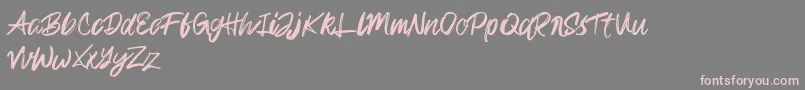 Rampage Kid Font – Pink Fonts on Gray Background