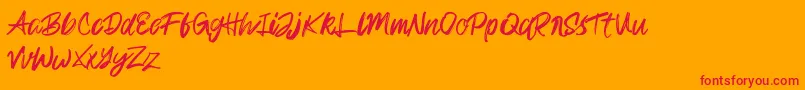 Más sobre la fuente Rampage Kid fuente Rampage Kid – Fuentes Rojas Sobre Fondo Naranja