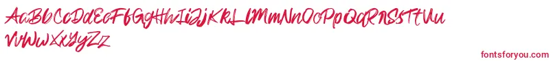 Rampage Kid Font – Red Fonts on White Background