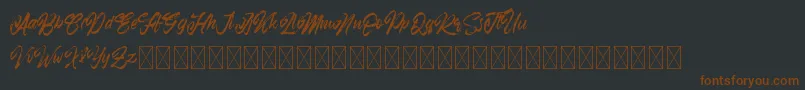 Ramphobias Font – Brown Fonts on Black Background