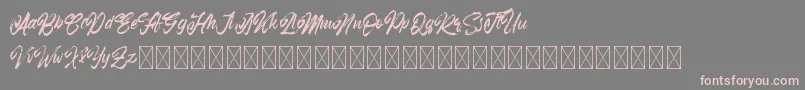 Ramphobias Font – Pink Fonts on Gray Background