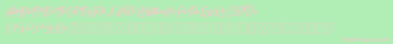 Ramphobias Font – Pink Fonts on Green Background